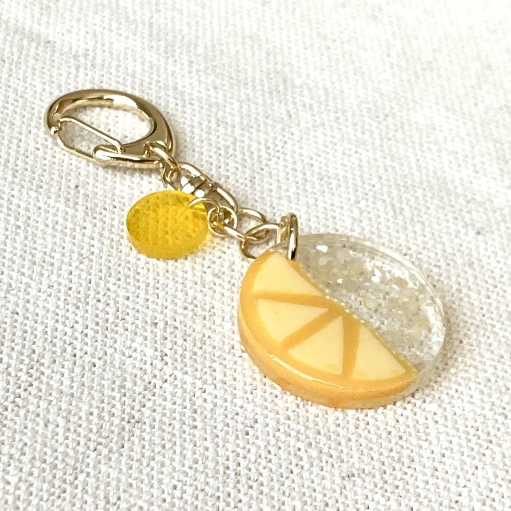 バイカラーみかんのキーホルダー