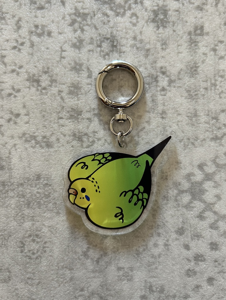 アクリルキーホルダー　鳥（インコ）