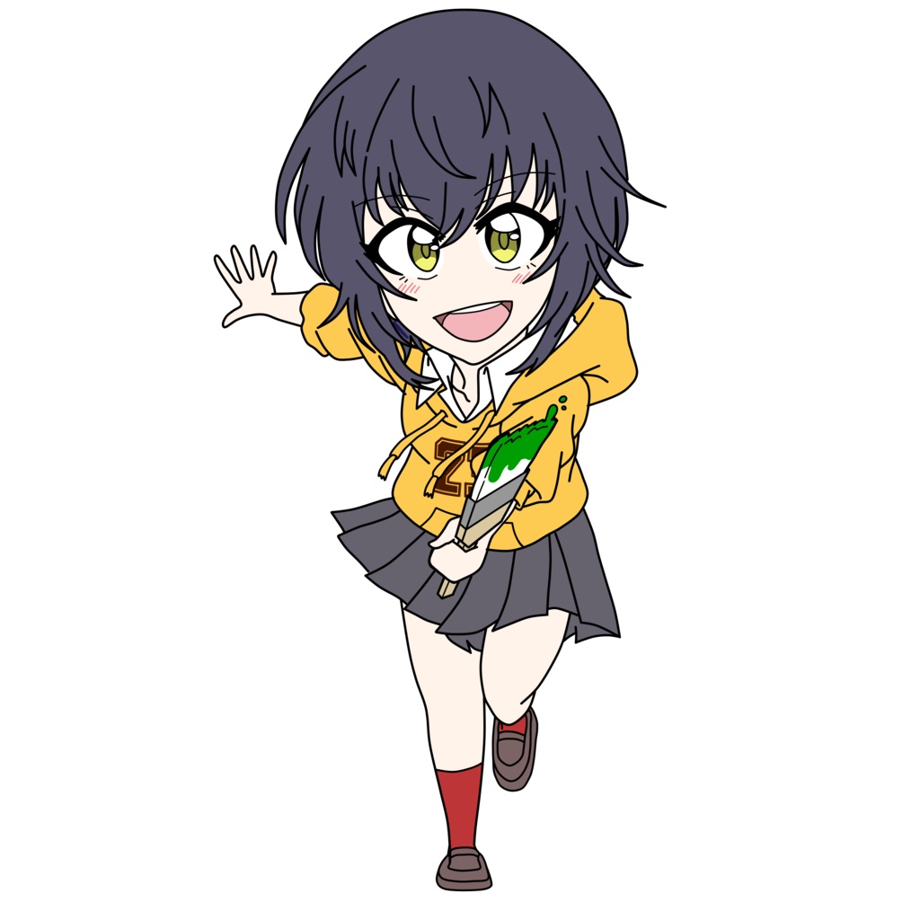 【非公式】えのぐ2周年LIVE「Colors」記念イラスト 日向奈央 - アクリルフィギュア