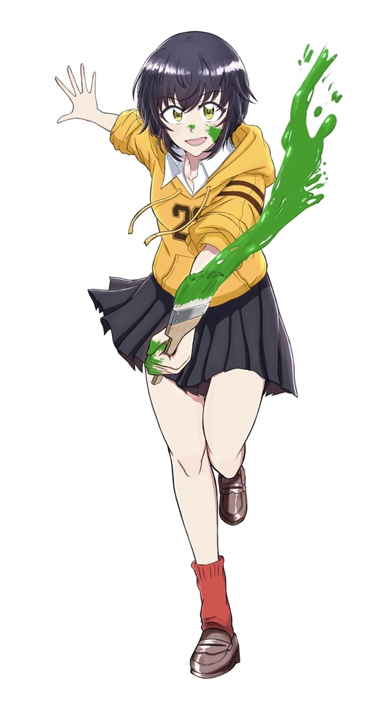 【非公式】えのぐ2周年LIVE「Colors」記念イラスト 日向奈央 - アクリルフィギュア