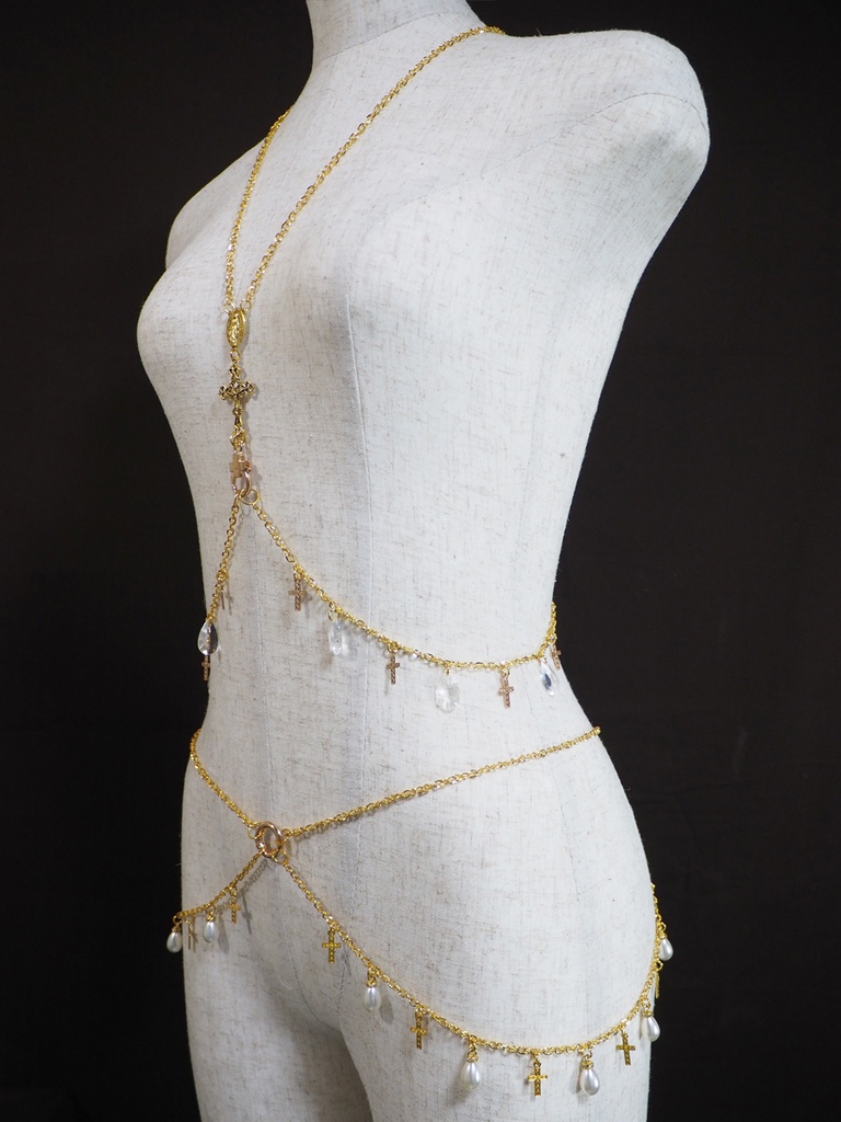 ボディアクセサリー クロスアレンジ上下セット