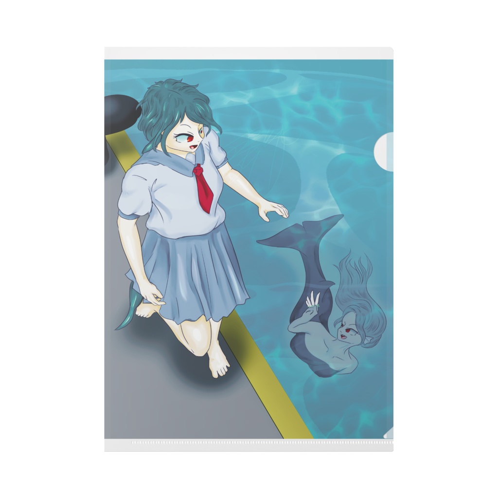 クリアファイル 海のおさかな 陸のおさかな