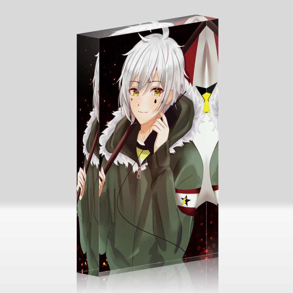 クリスマス休戦 風アクリルブロック 夢見光