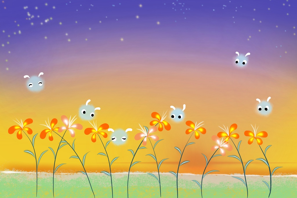 Whispering Garden Fairies – Orange Dawn(橙の夜明け)