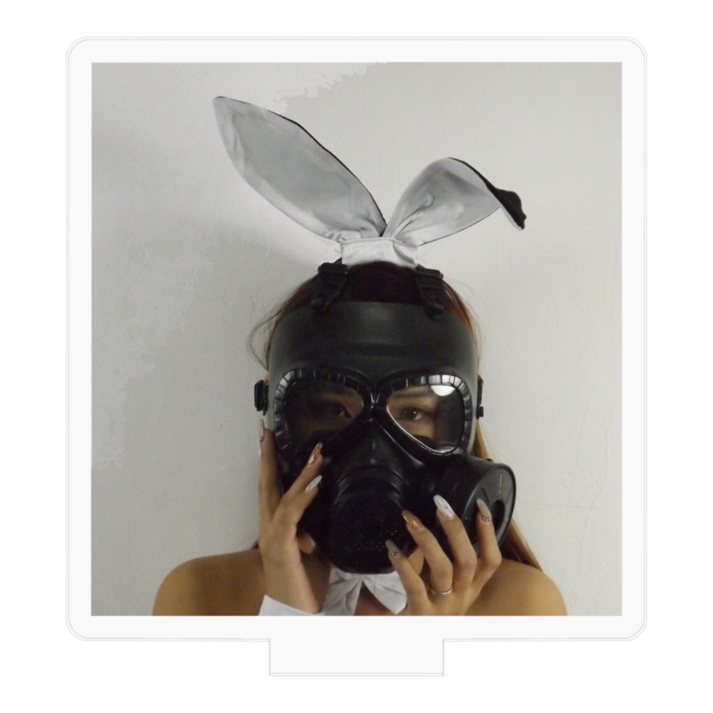 ガスマスク女子 アクリルフィギュア 50x50mm