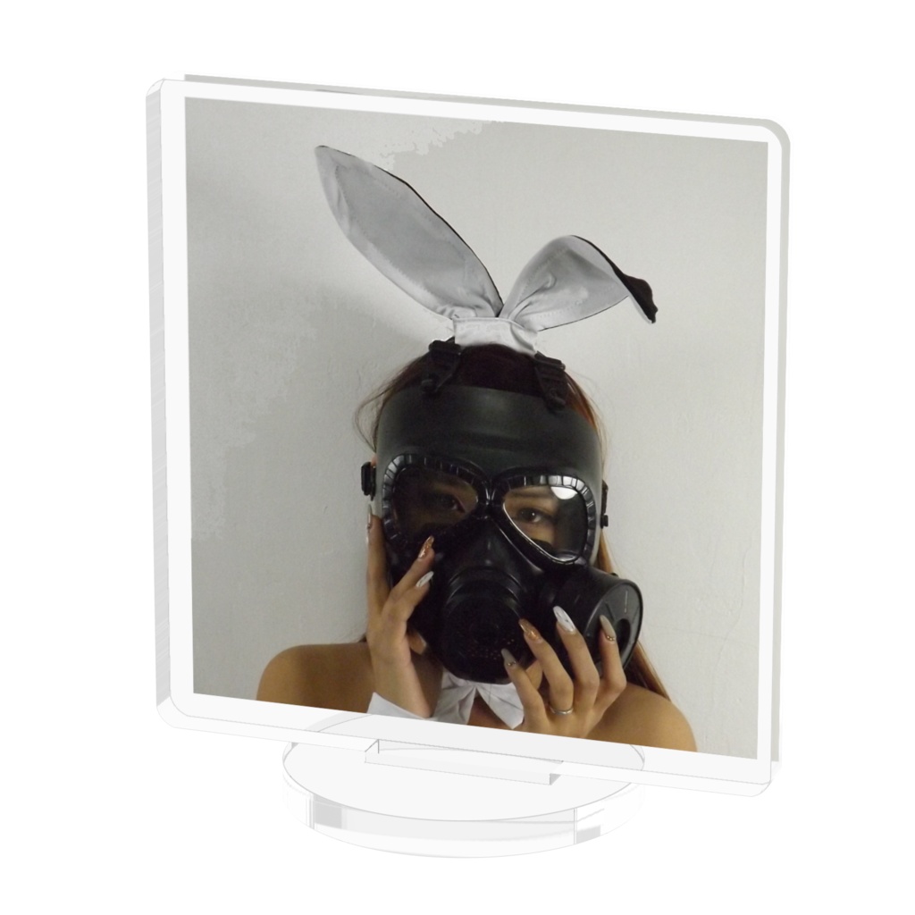 ガスマスク女子 アクリルフィギュア 50x50mm