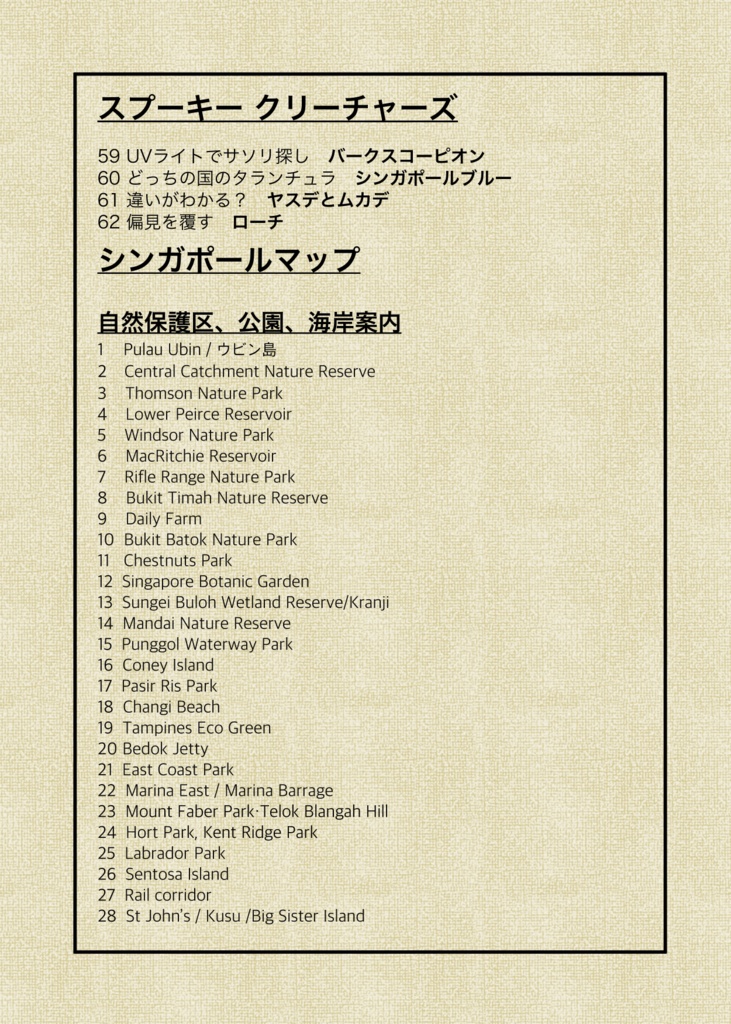 東南アジア・シンガポール イキモノテチョウ