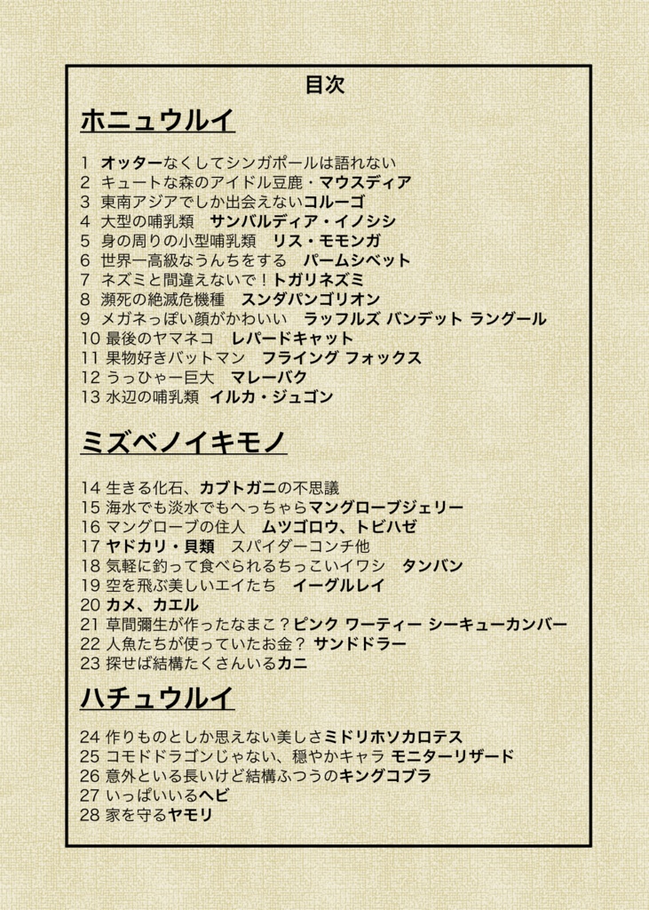 東南アジア・シンガポール イキモノテチョウ