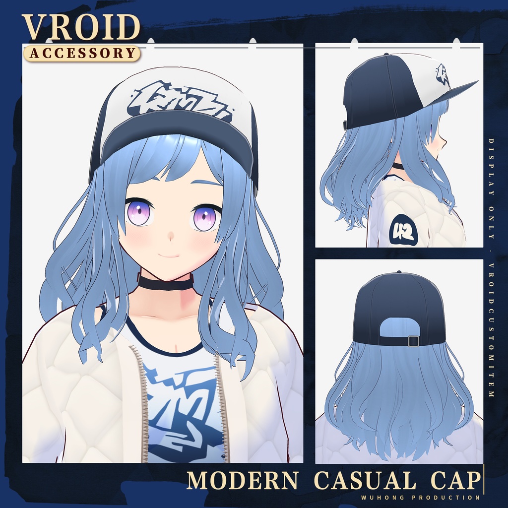【Vroid】モダンキャップ / Modern Casual Cap