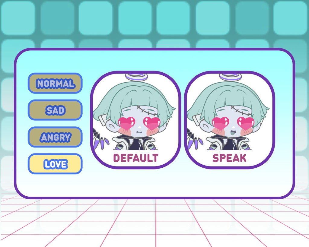 PNGTuber - Zombie Angel | Kawaii | Cute | Chibii | OBS | Discord | Ready to use