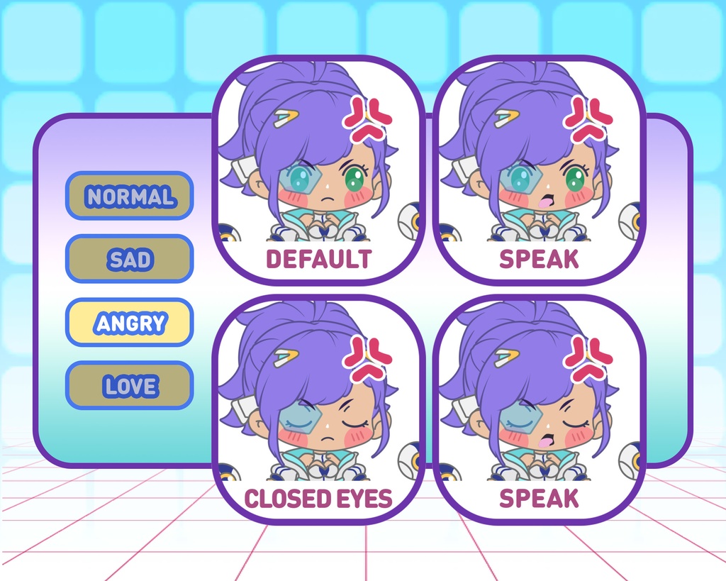 PNGTuber - Astral Innovator | Kawaii | Cute | Chibii | OBS | Discord | Ready to use