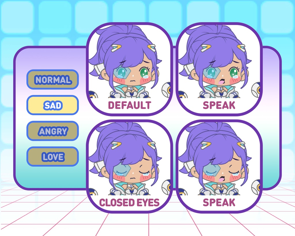 PNGTuber - Astral Innovator | Kawaii | Cute | Chibii | OBS | Discord | Ready to use