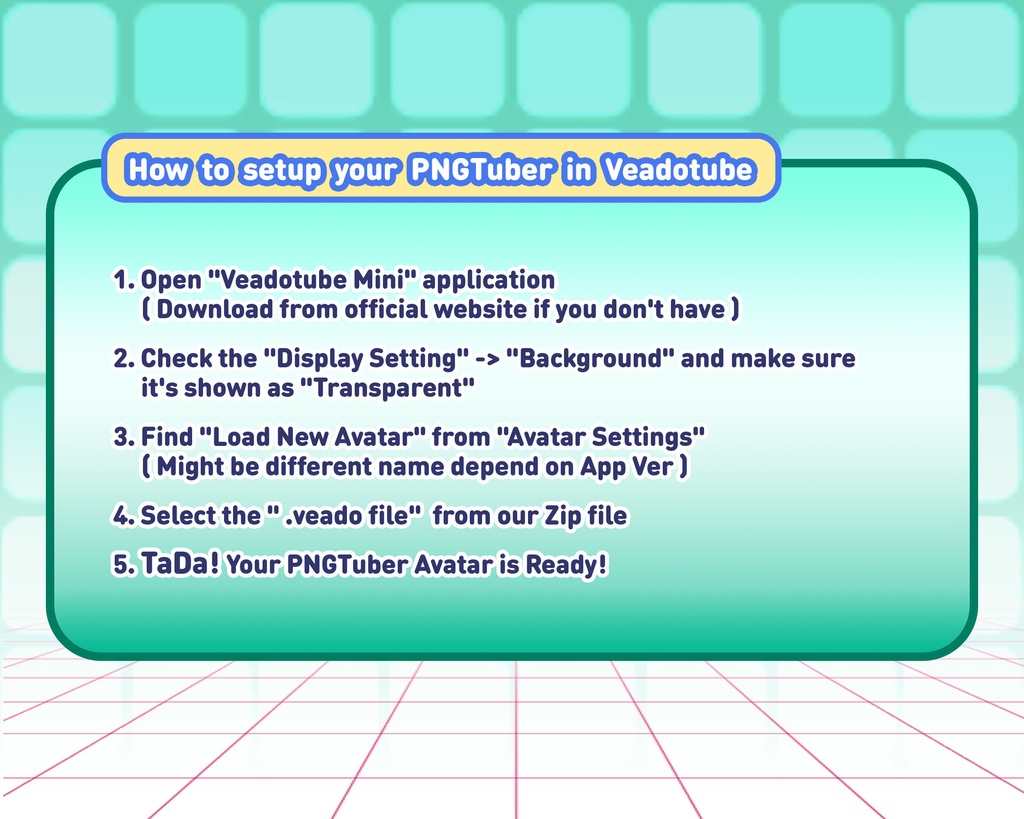 PNGTuber - Emerald Valkyrie | Kawaii | Cute | Chibii | OBS | Discord | Ready to use