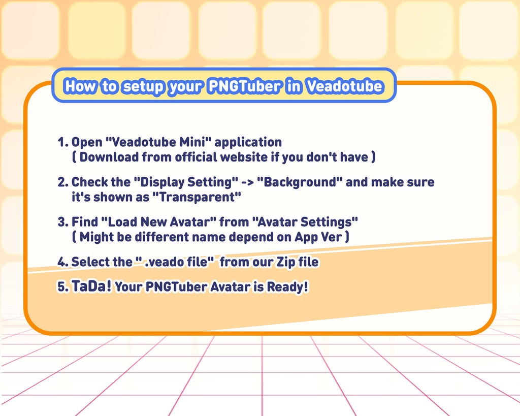PNGTuber - Astro Bun | Kawaii | Cute | Chibii | OBS | Discord | Ready to use