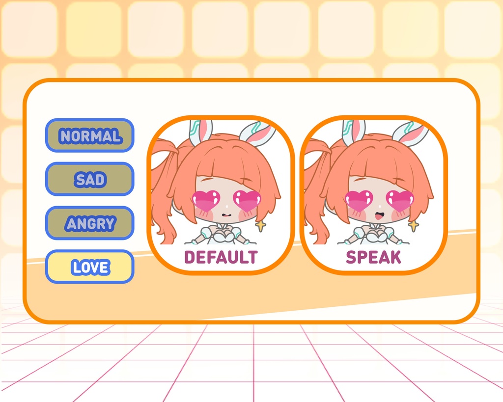 PNGTuber - Astro Bun | Kawaii | Cute | Chibii | OBS | Discord | Ready to use