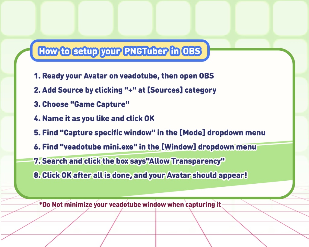 PNGTuber - Luna Whisker | Kawaii | Cute | Chibii | OBS | Discord | Ready to use