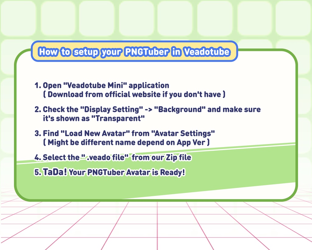 PNGTuber - Luna Whisker | Kawaii | Cute | Chibii | OBS | Discord | Ready to use