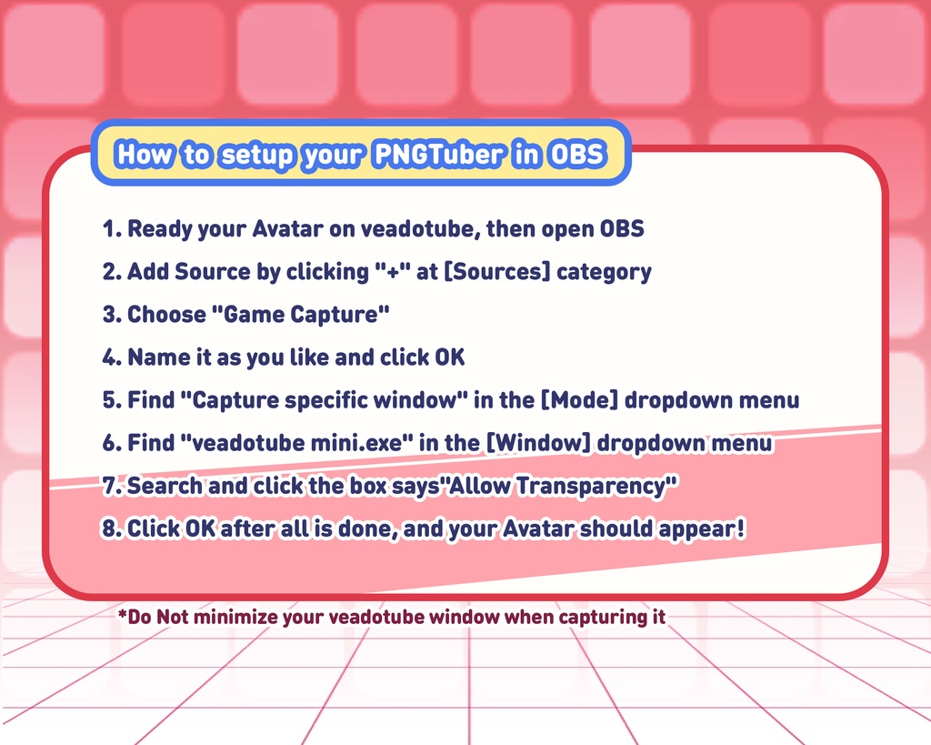 PNGTuber - Seren Arcadia | Kawaii | Cute | Chibii | OBS | Discord | Ready to use