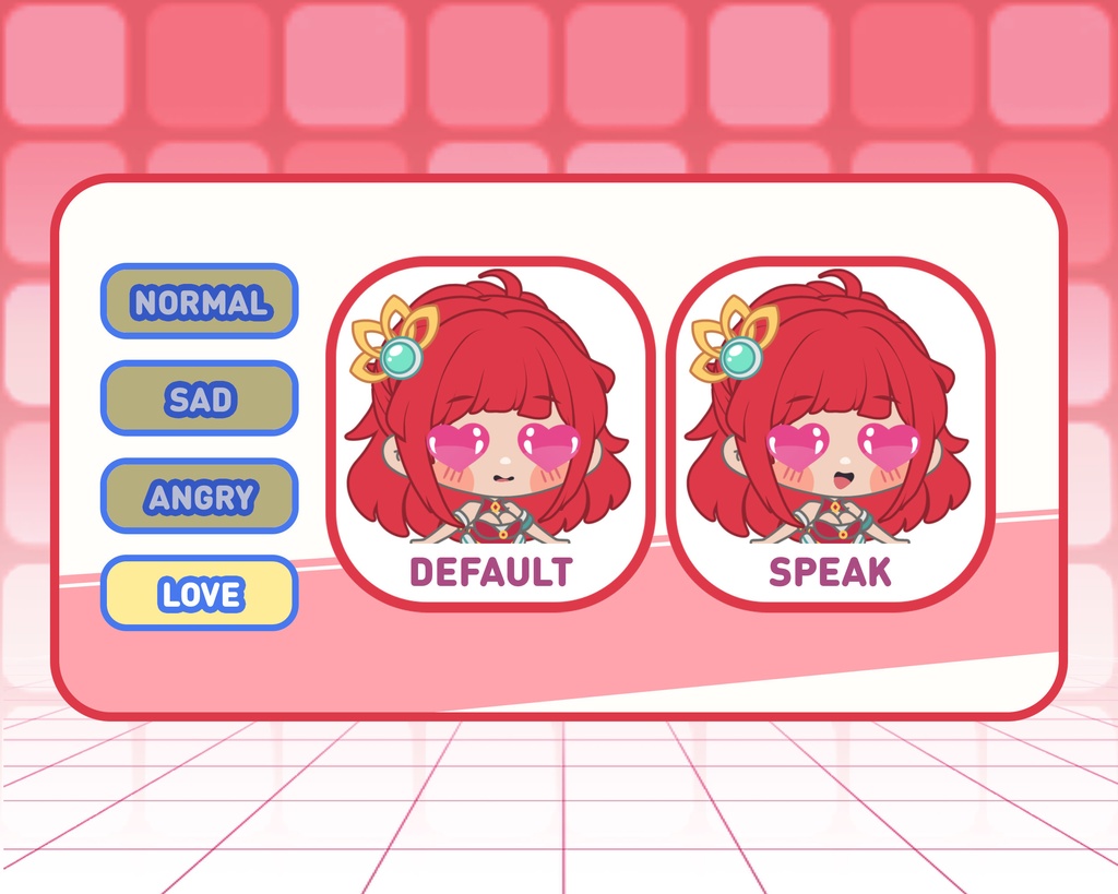 PNGTuber - Seren Arcadia | Kawaii | Cute | Chibii | OBS | Discord | Ready to use