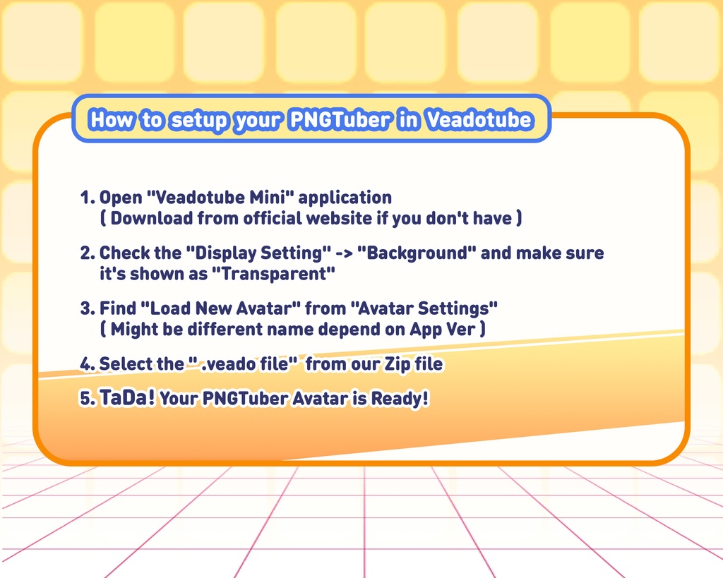 PNGTuber - Vega Darkweave | Kawaii | Cute | Chibii | OBS | Discord | Ready to use