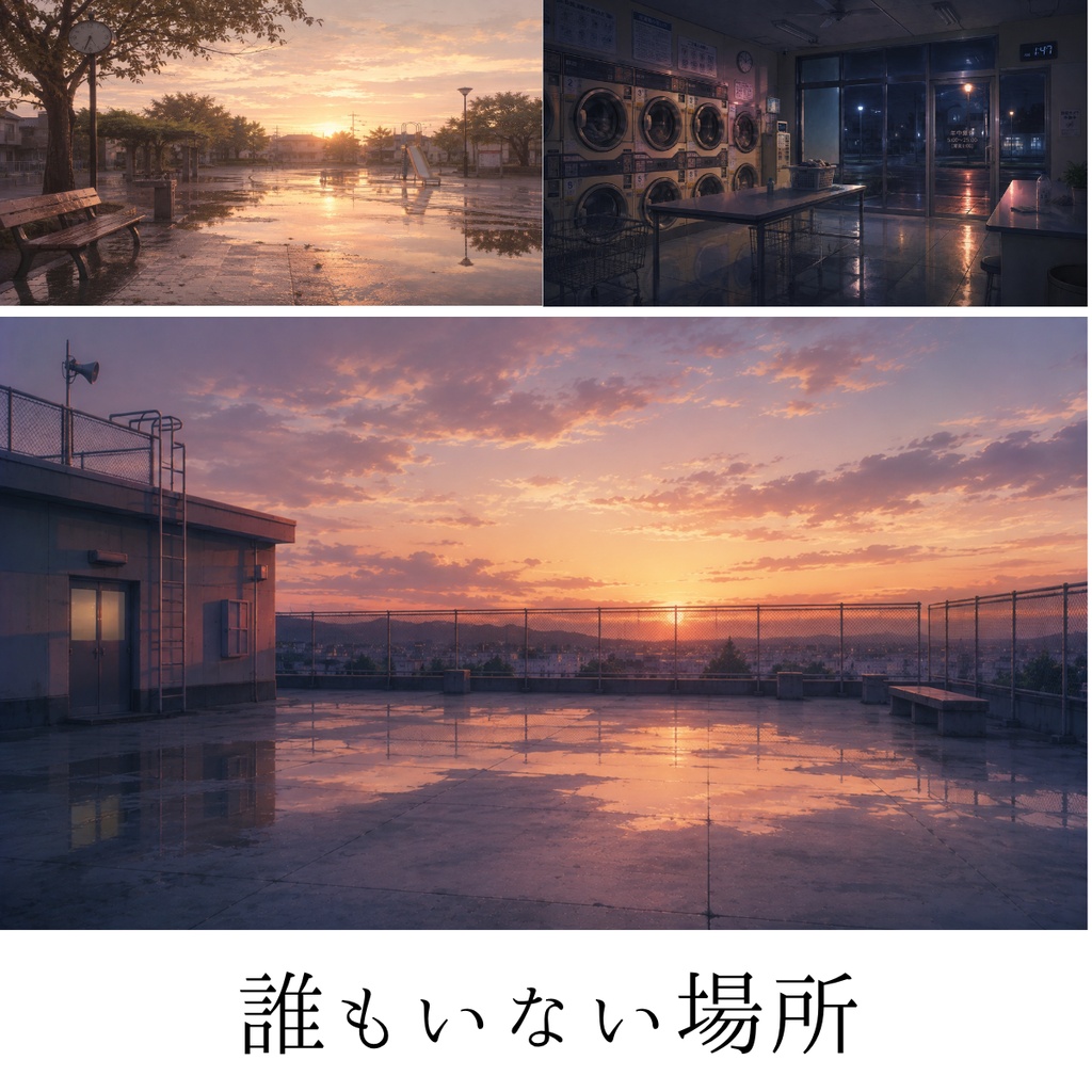 【期間限定0円】誰もいない場所|配信用背景・背景素材10枚|1920×1080px
