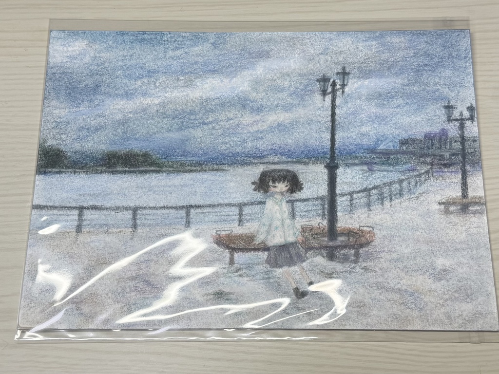 イラスト原画 雲り