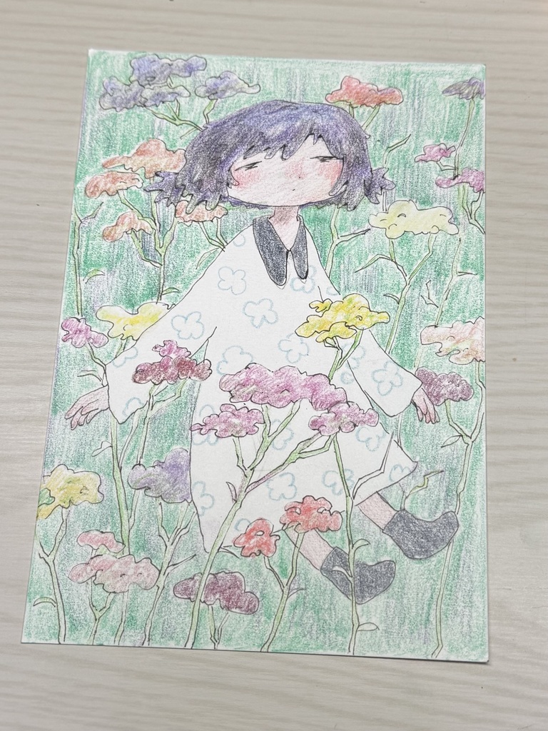 イラスト原画　ガーデン