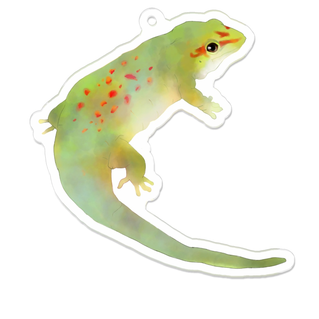 ヒルヤモリアクリルキーホルダー