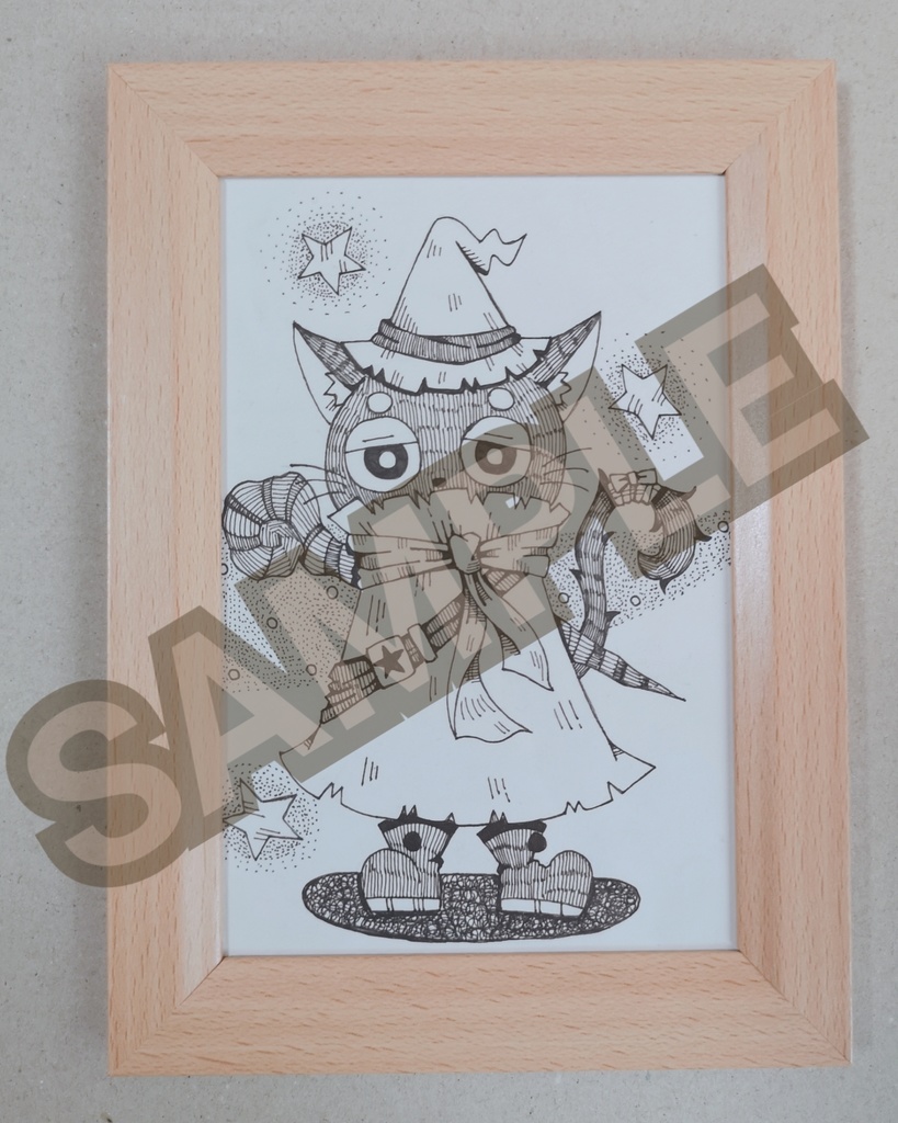 【原画】魔法使いの黒猫ロビン