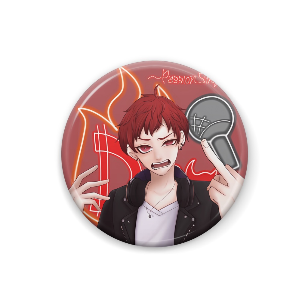 Danちゃん缶バッジ（負けてたまるかver）