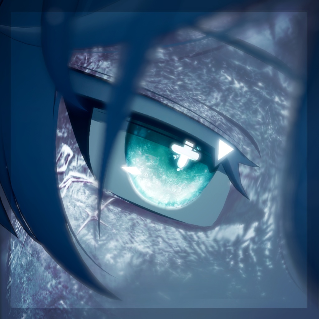 Dreamy Icy Eyes texture【発光マスク付】#しるべりゅぬ