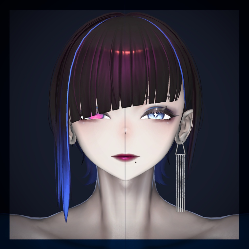 【アデノフォラ】Dreamy Icy Eyes texture【発光マスク付】#しるべりゅぬ