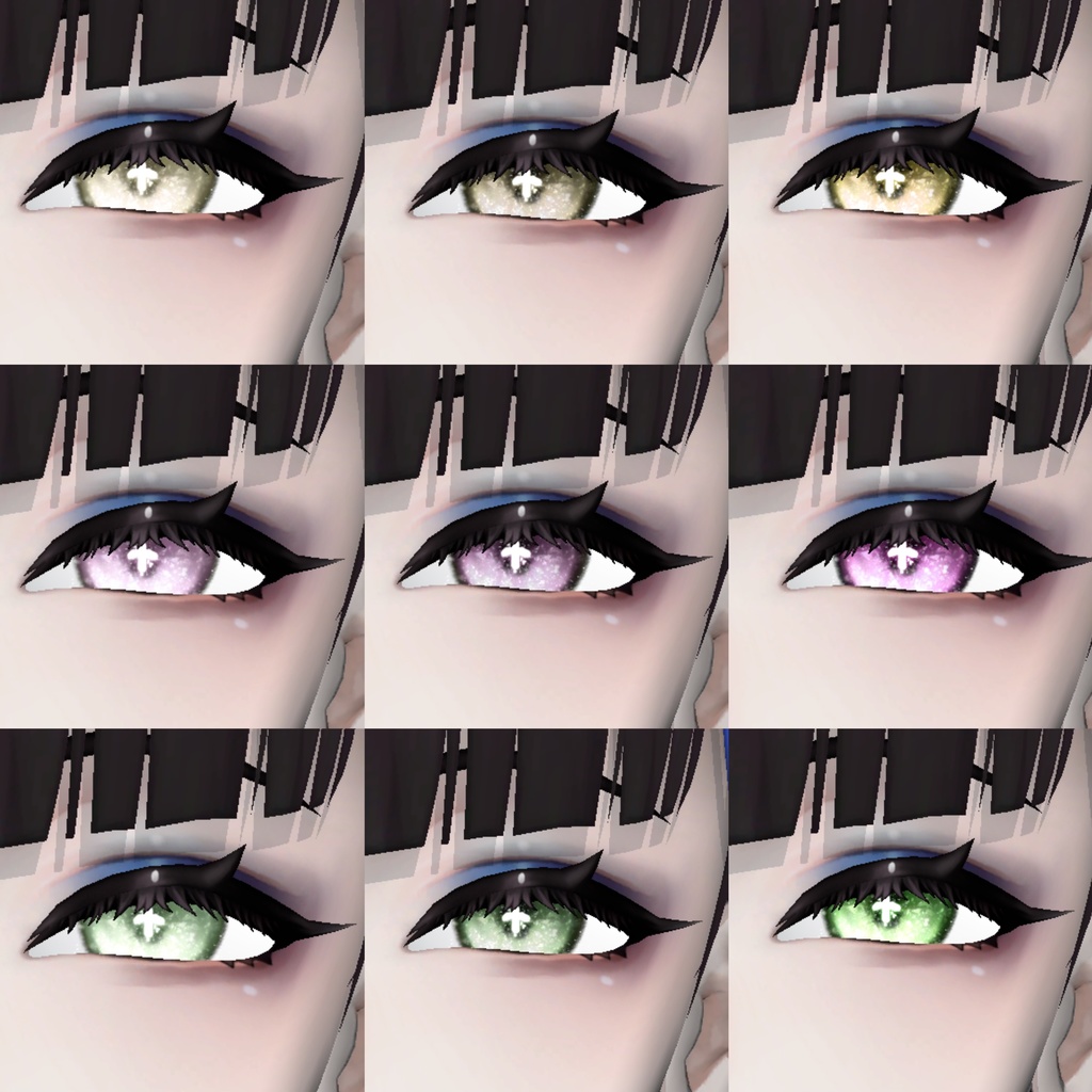【Aden/Yomura】Dreamy Icy Eyes texture【発光マスク付】#しるべりゅぬ