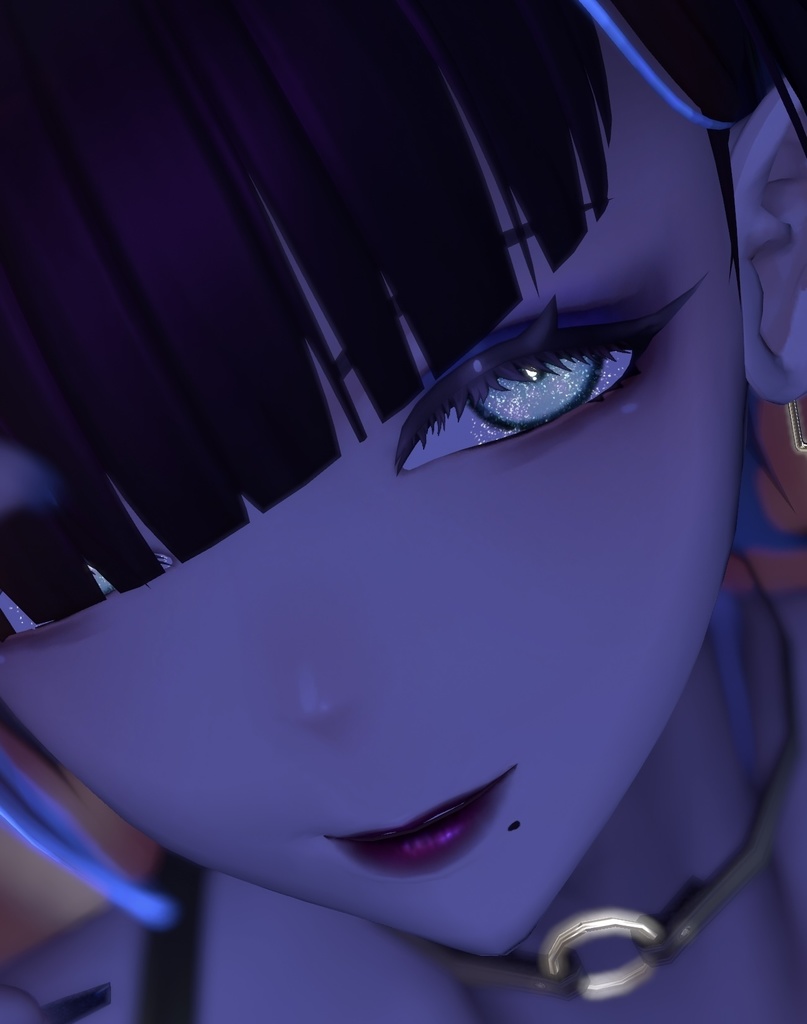 【アデノフォラ】Dreamy Icy Eyes texture【発光マスク付】#しるべりゅぬ