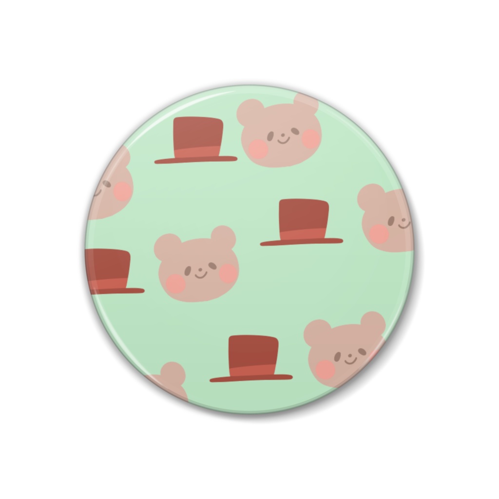 缶バッジ(くま)