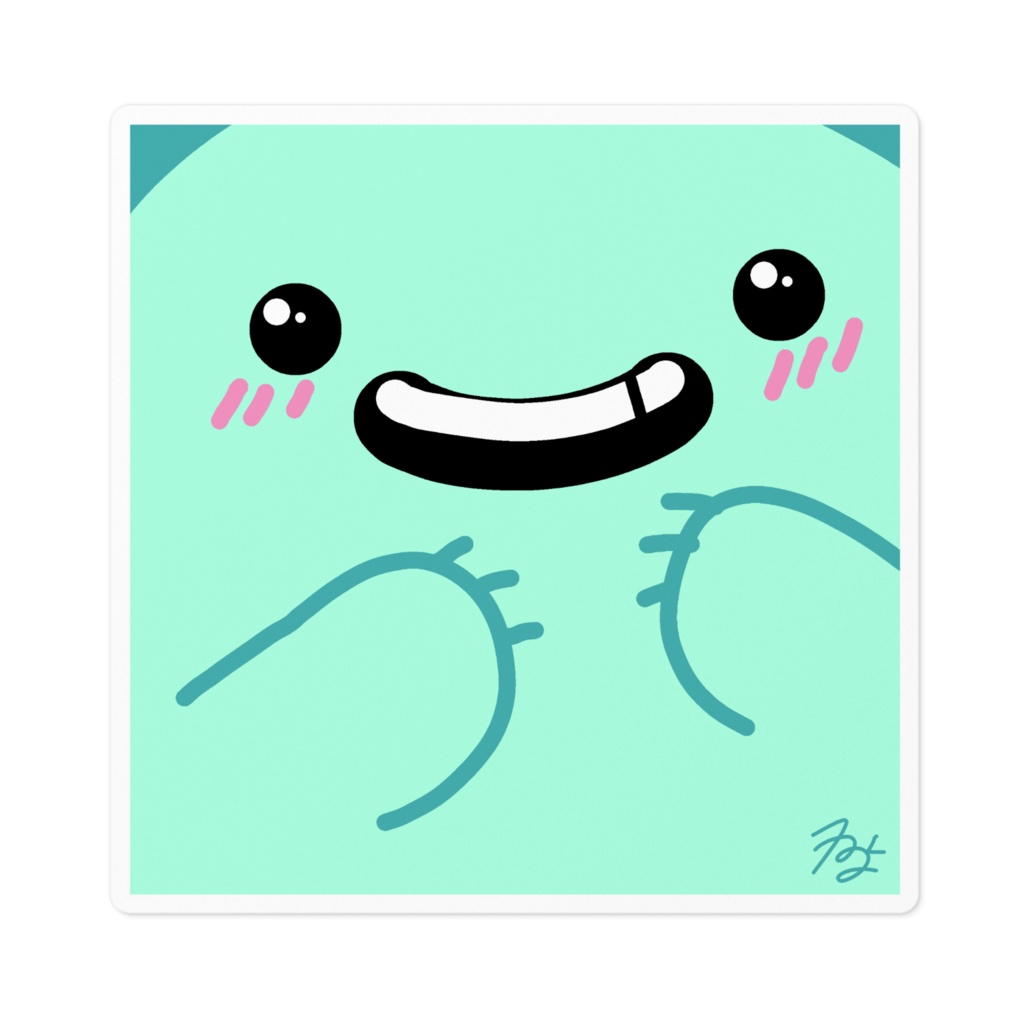 100日イラストステッカー（怪獣）