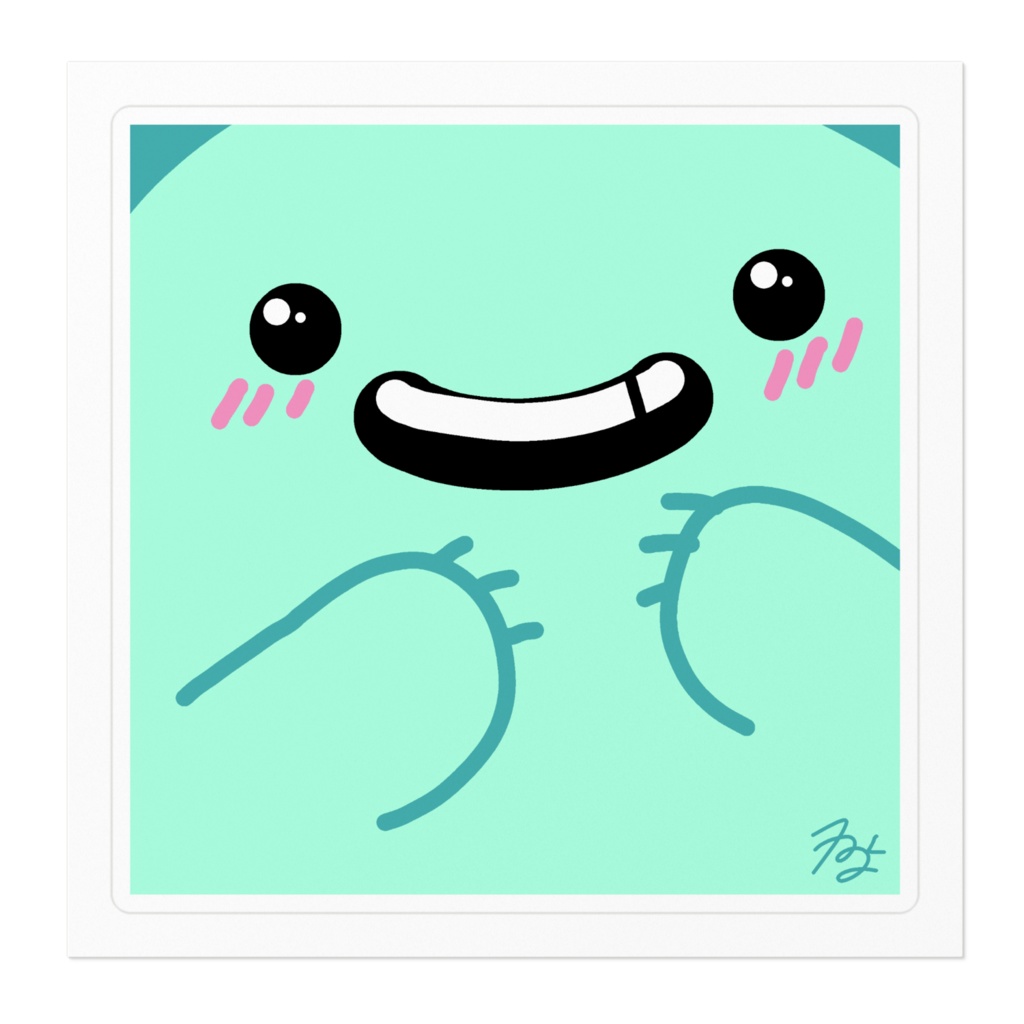 100日イラストステッカー(怪獣)