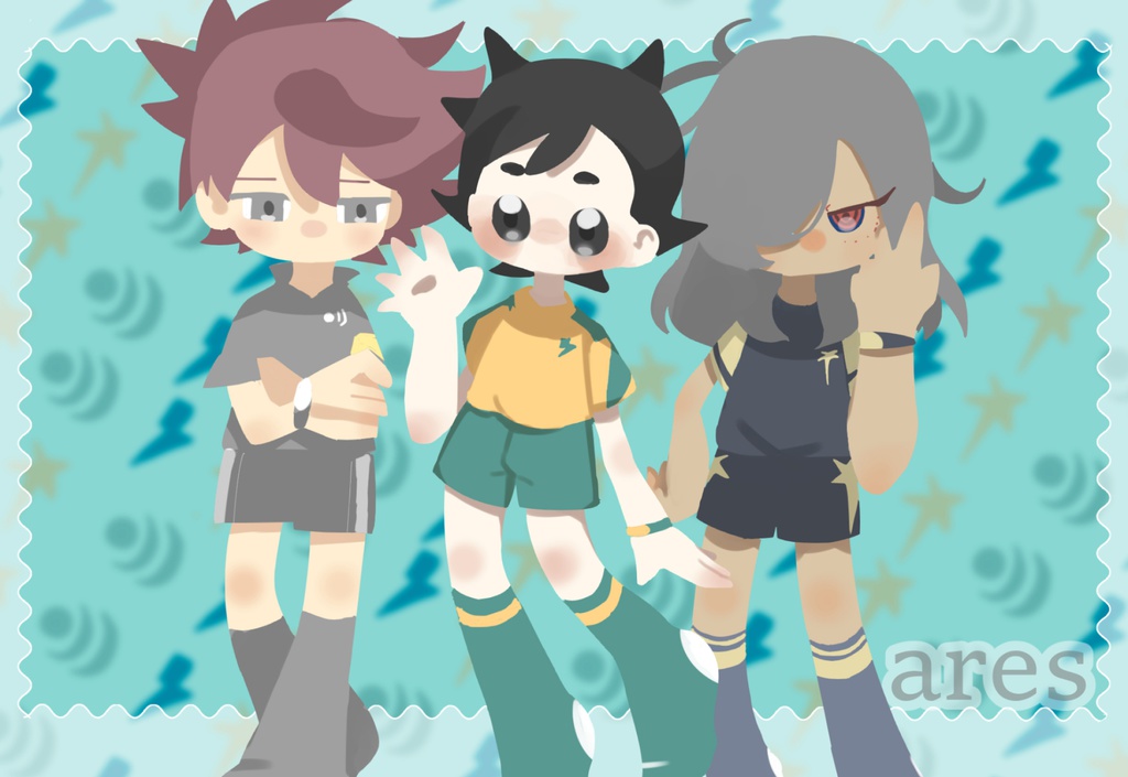 アレス御三家ポストカード