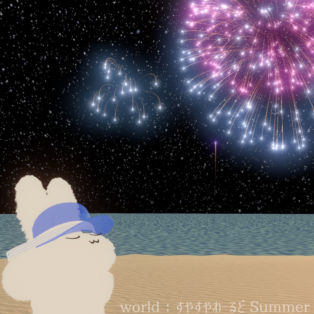 【無料】ノベルティサンバイザー【すやすやうさぎ対応】