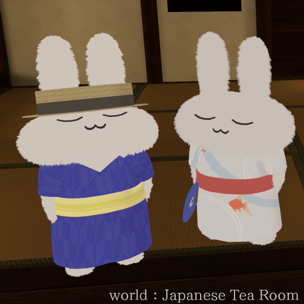 【すやすやうさぎ対応】ゆかたセット【無料アイテムあり】