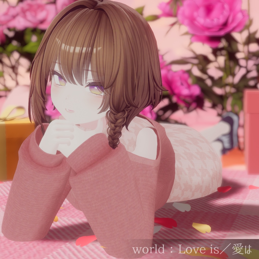 【MA設定済み】カーデ付きニットワンピ【8アバター対応】