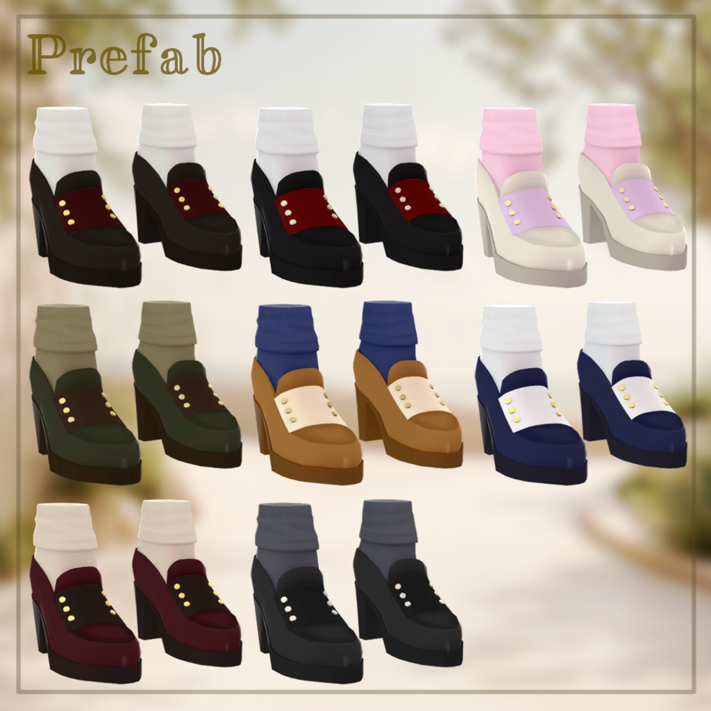 【10アバター対応】Amble shoes【MA設定済み】