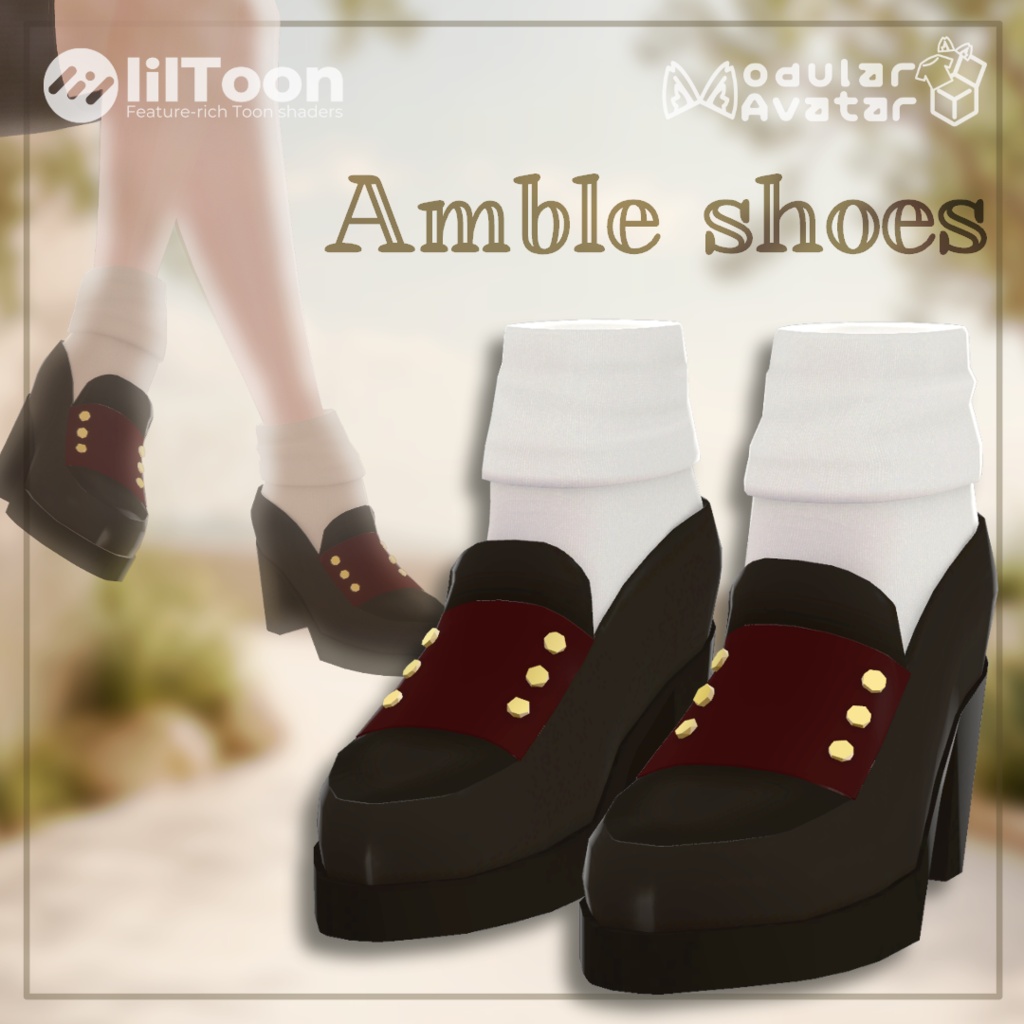 【10アバター対応】Amble shoes【MA設定済み】
