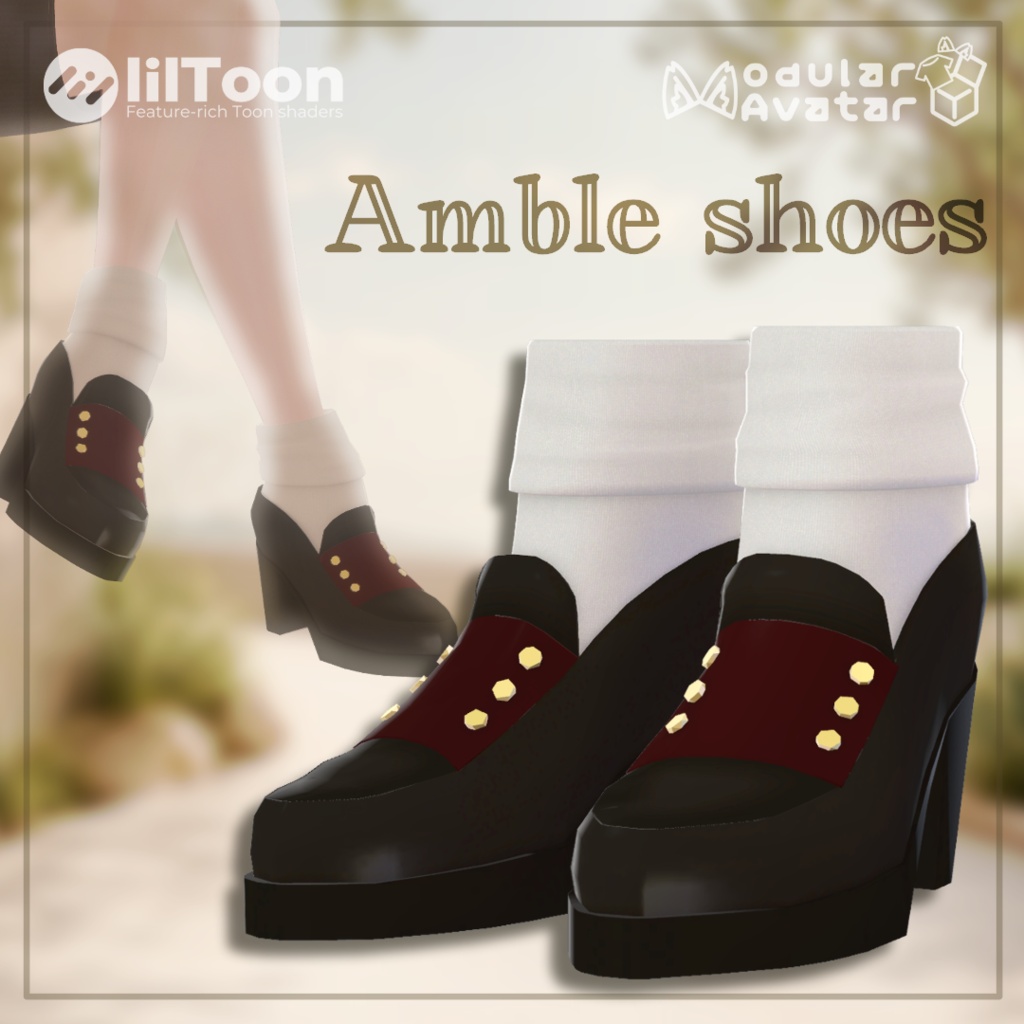 【10アバター対応】Amble shoes【MA設定済み】