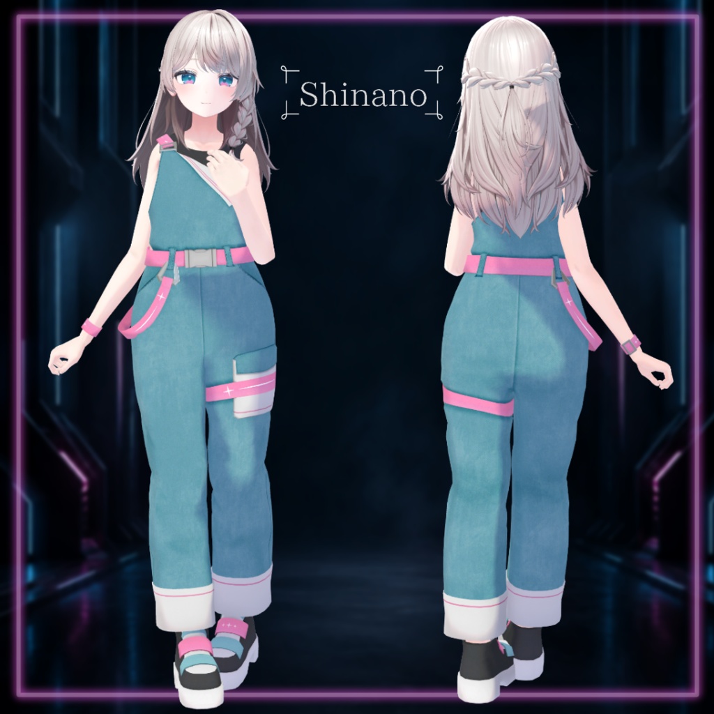 【+Head・MARUBODY他】Neon Pop Workwear【12アバター対応】
