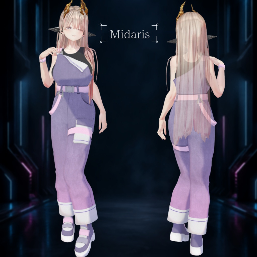 【+Head・MARUBODY他】Neon Pop Workwear【13アバター対応】