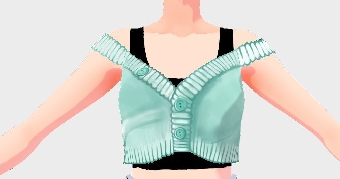Soft Sea Foam Top