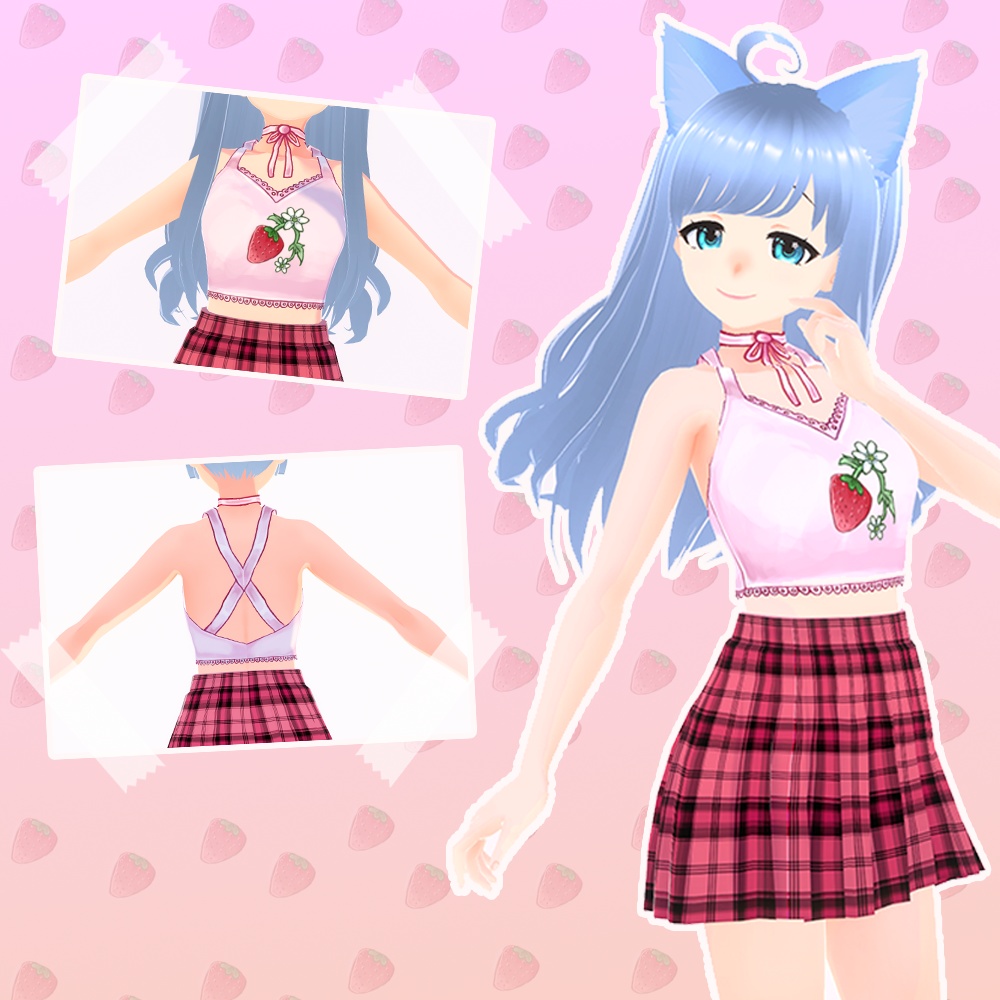Strawberry Tank Top (Comes with 2 patterns + a free accessory)