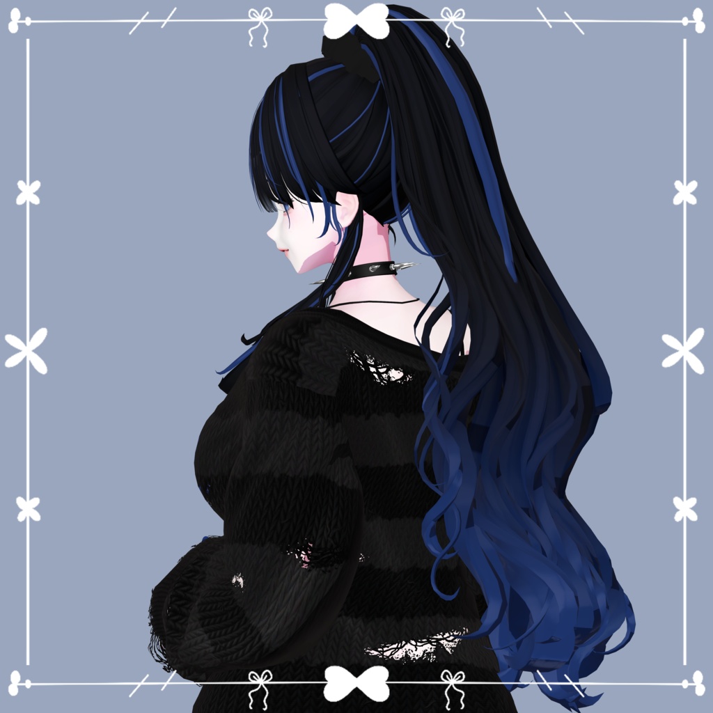 【❥· •20% SALE• ·】【ANKA_Long Wavy Ponytail Remake】 - Highlights Color Texture