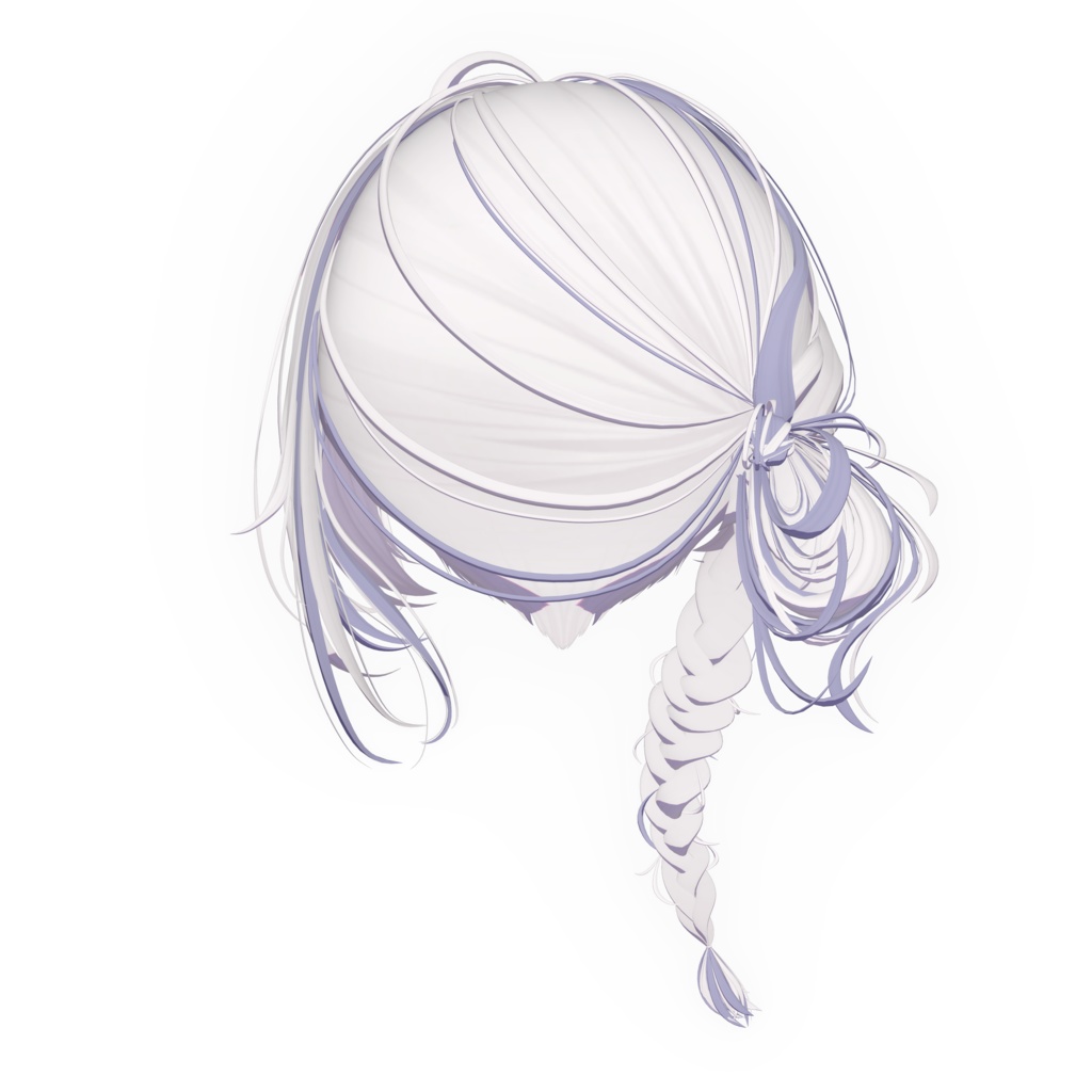 【❥· •20% SALE• ·】【Li-ne_Braided_Bun_hair】 - Highlights Color Texture